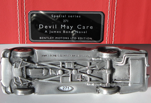 Devil May Care Bentley (Limited Edition) Hardcover, 416 pages. This Copy is nr 271   ISBN: 978-0-385-52867-2 (0-385-52867-1)