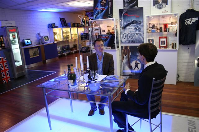 Dr Stijn  and Gunnar Bond  James Schfer in The James Bond 007 museum