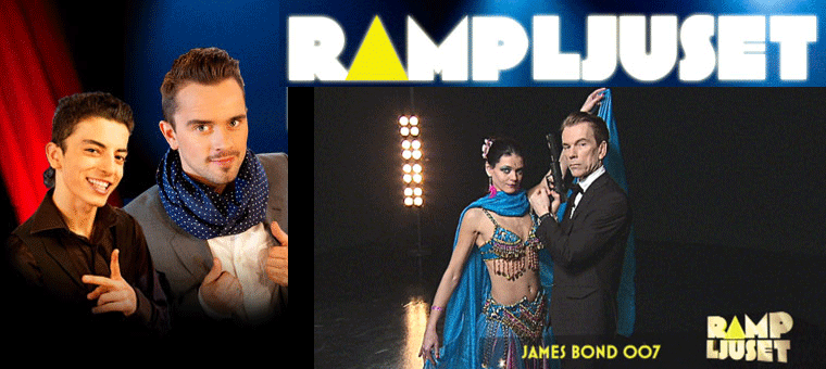 Reza och Erik Segerstedt  bjuder in James Bond i en show i Rampljuset.
