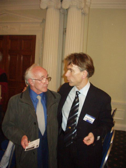 Alec Mills (unit director) with President Gunnar Schäfer