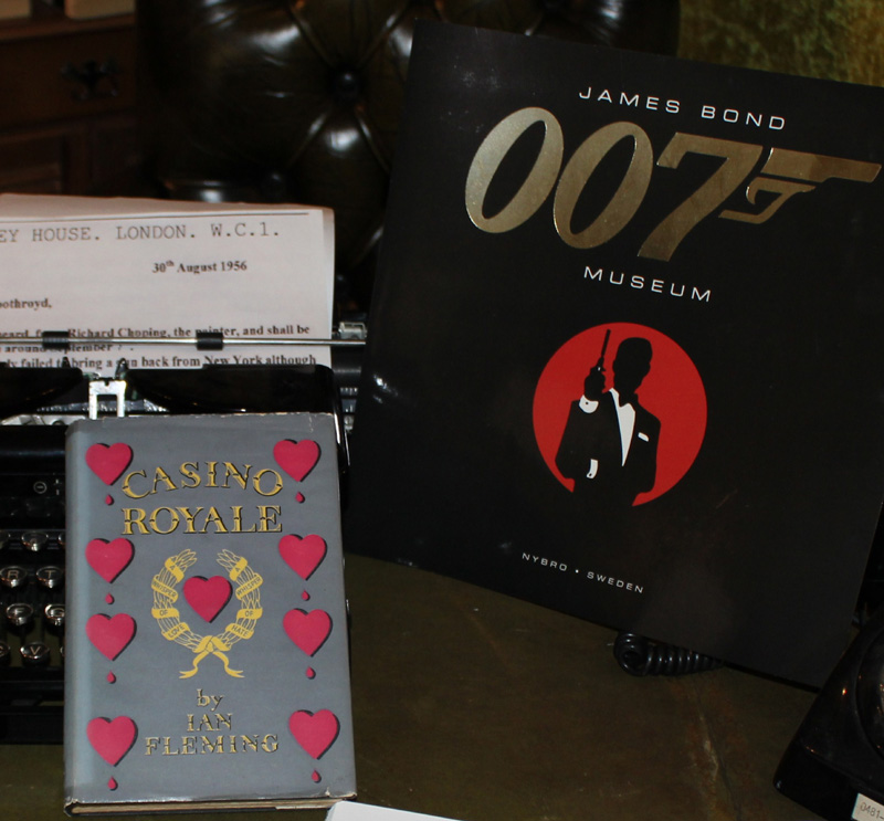 Casino Royale Ian Flemings first book first impression first print 1953 in The James Bond 007 Museum
