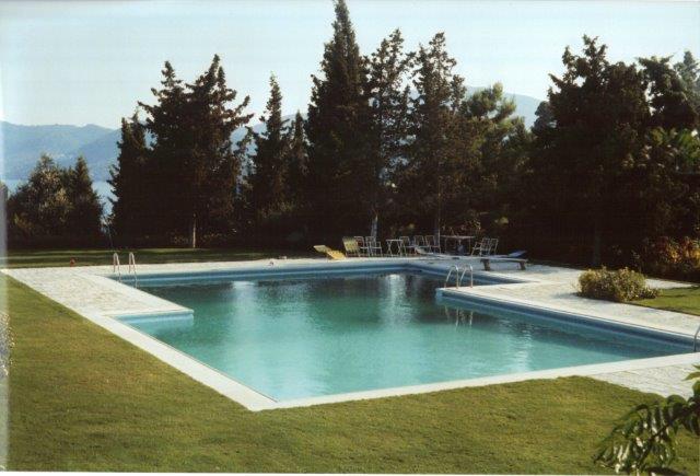 pool on the island of Corfu.