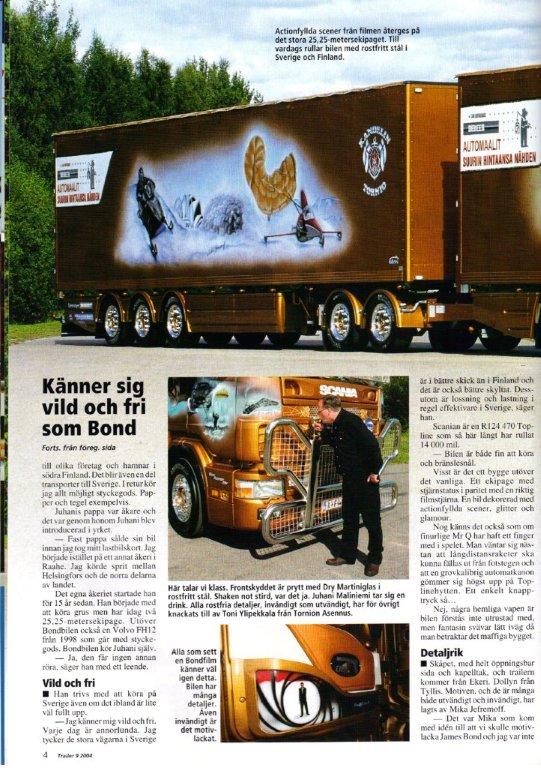 Scania James Bond Juhani Maliniemi Finland