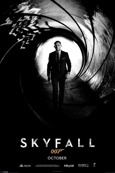 Skyfall 007 Original Movie Theater Poster