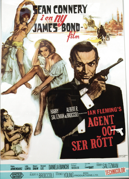 Agent 007 ser rött. Orginal Poster