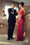 Halle Berry as JINX with James Bond Pierce Brosnan