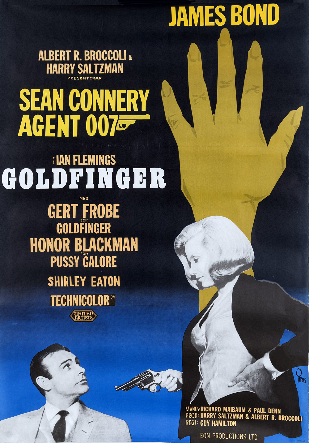 Original James Bond posters affischer 1962-2022