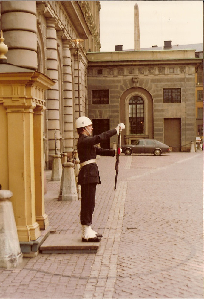 Högvakten Stockholms  Slott 1978  byte Gunnar Schäfer 
