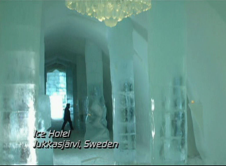 Jukkasjärvi Ice Hotel  in  Kiruna, Sweden.