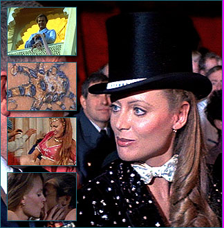 Magda Played by: Kristina Wayborn. Magda appears to be one of Kamal Khan's henchman after she sleeps with Bond and steals the Faberge Egg. However, it is later revealed that she is in fact a member of Octopussy's Traveling Circus and helps lead the attack on Kamal Khan's palace during the film's finale.