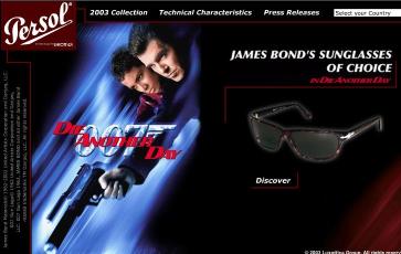 JAMES BONDS SUNGLASSES OF CHOICE "DIE ANOTHER DAY"